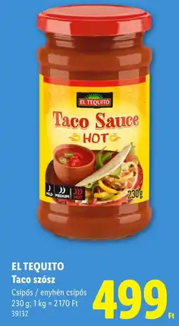 Lidl El tequito taco szósz ajánlat