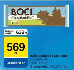 Tesco Boci kistáblás csokoládé ajánlat
