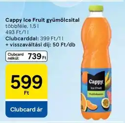 Tesco Cappy Ice Fruit gyümölcsital ajánlat