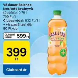 Tesco Vöslauer Balance ízesített ásványvíz ajánlat