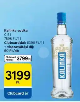 Tesco Kalinka vodka ajánlat