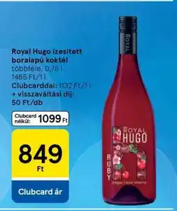 Tesco Royal Hugo ízesített boralapú koktél ajánlat