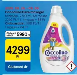 Tesco COCCOLINO CARE Mosógél ajánlat
