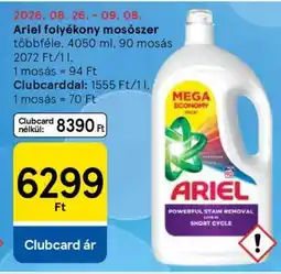 Tesco ARIEL Folyékony mosószer ajánlat