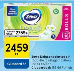 Tesco Zewa Deluxe toalettpapír ajánlat