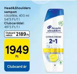 Tesco HEAD & SHOULDERS Sampon ajánlat