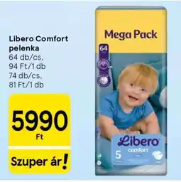 Tesco Libero Comfort pelenka ajánlat