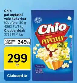 Tesco Chio pattogtatni való kukorica ajánlat