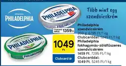 Tesco Philadelphia szendvicskrém ajánlat