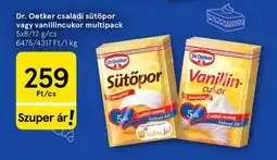 Tesco Dr. Oetker családi sütőpor vagy vanillincukor multipack ajánlat