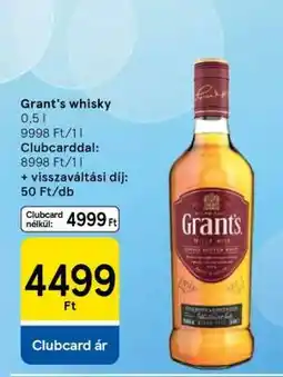 Tesco Grant's whisky ajánlat
