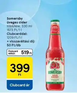 Tesco Somersby üveges cider ajánlat