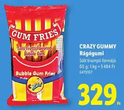 Lidl Crazy Gummy Rágógumi ajánlat