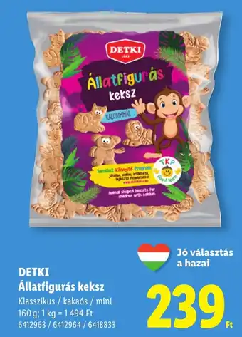 Detki állatfigurás keksz