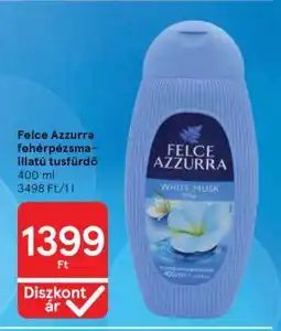 Tesco Felce Azzurra Fehérpézsma-illatú tusfürdő ajánlat