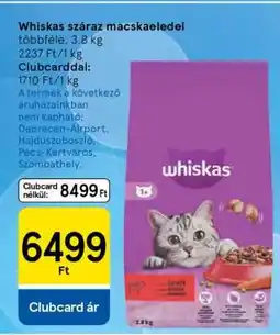 Tesco Whiskas száraz macskaeledel ajánlat