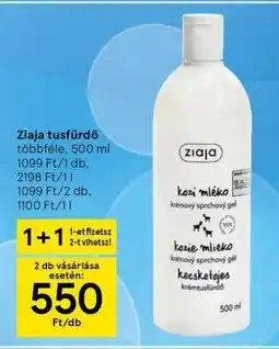 Tesco Ziaja tusfürdő ajánlat