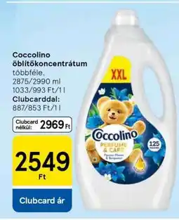 Tesco Coccolino öblítőkoncentrátum ajánlat