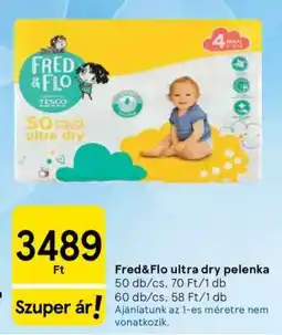 Tesco Fred&Flo ultra dry pelenka ajánlat