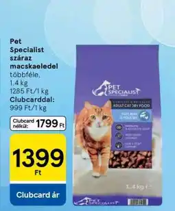 Tesco Pet Specialist száraz macskaeledel ajánlat