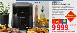 Lidl Masterpro digitális forrólevegős fritőz ajánlat