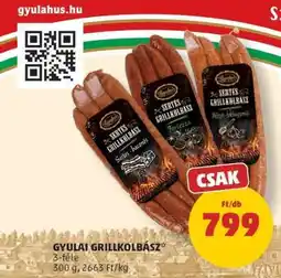 PENNY Gyulai grillkolbász ajánlat