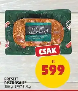 PENNY Préselt disznósajt ajánlat
