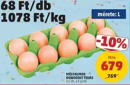 PENNY Mélyalmos dobozolt tojás ajánlat