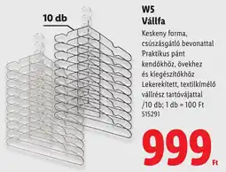 Lidl W5 Vállfa ajánlat