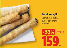 Lidl Burek stangli ajánlat