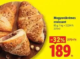 Lidl Mogyorókrémes croissant ajánlat