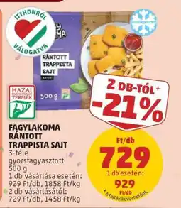 PENNY Fagylakoma Rántott Trappista Sajt ajánlat