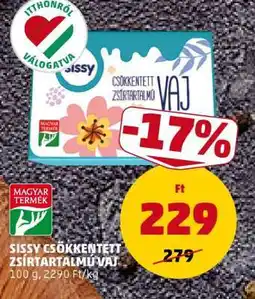 PENNY Sissy Csökkentett Zsírtartalmú Vaj ajánlat