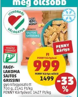 PENNY FAGY-LAKOMA SAJTOS GRISSINI ajánlat