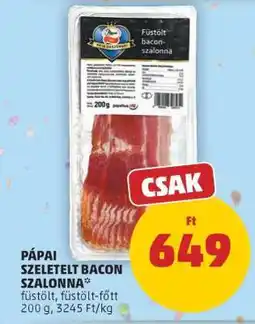 PENNY Pápai Szeletelt Bacon Szalonna ajánlat