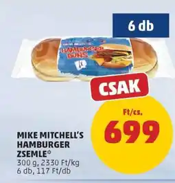 PENNY Mike Mitchell's Hamburger Zsemle ajánlat