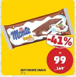 PENNY ZOTT Monte snack ajánlat
