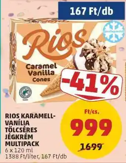 PENNY RIOS KARAMELL-VANÍLIA TÖLCSÉRES JÉGKRÉM MULTIPACK ajánlat