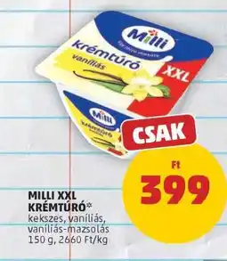 PENNY Milli XXL Krémtúró ajánlat