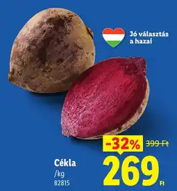 Lidl Cékla ajánlat