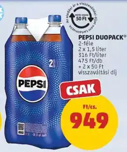 PENNY PEPSI DUOPACK ajánlat