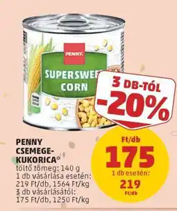 PENNY PENNY CSEMEGEKUKORICA ajánlat