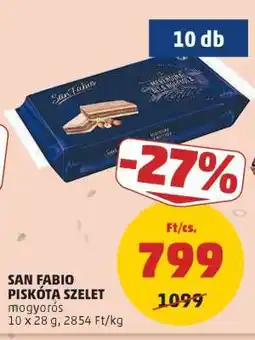 PENNY San Fabio Piskóta Szelet ajánlat