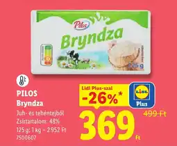 Lidl Piros bryndza ajánlat