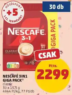 PENNY NESCAFÉ 3IN1 GIGA PACK ajánlat