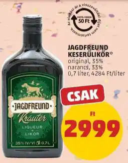PENNY Jagdfreund Keserűlikőr ajánlat