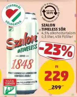 PENNY Szalon Timeless Sör ajánlat