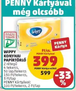 PENNY Wippy Konyhai Papírtörlő ajánlat