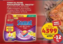 PENNY Somat All in One Mosogatógép Gel, Tabletta ajánlat