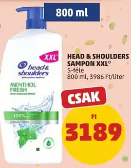 PENNY Head & shoulders sampon xxl ajánlat